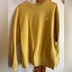 Nike Men's Mustard Crewneck Sweater